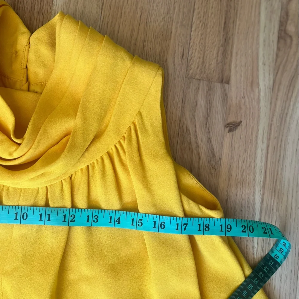 Vintage Young Naturals Swing Dress With Gathered Neckline and Gold Buttons - Picture 7 of 8